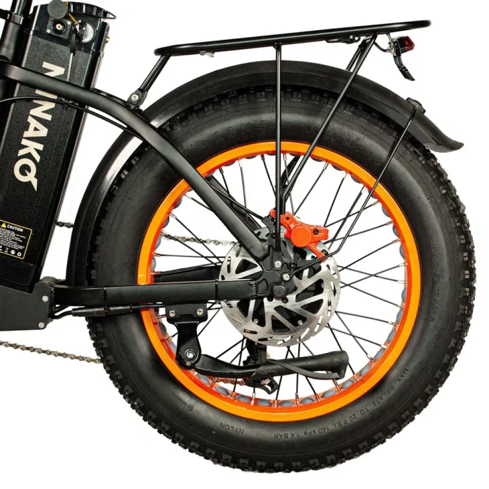 Электровелосипед Minako F10 Dual оранжевый гидравлика 11